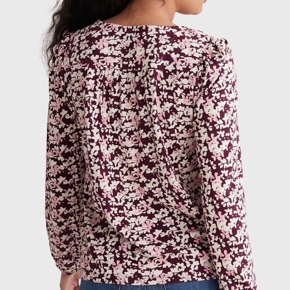 Lucky Brand Floral Blouse in Purple and Pink - Picture 2 of 10